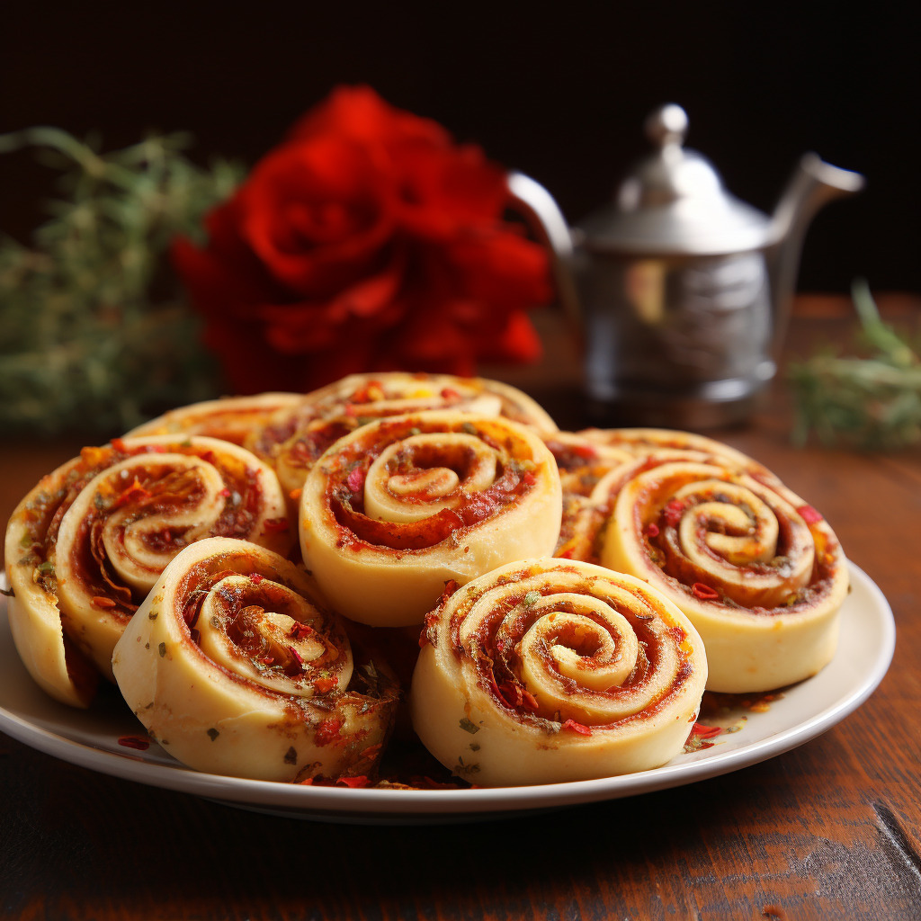 Rooibos Red Pepper Pinwheels Sattvic Recipes