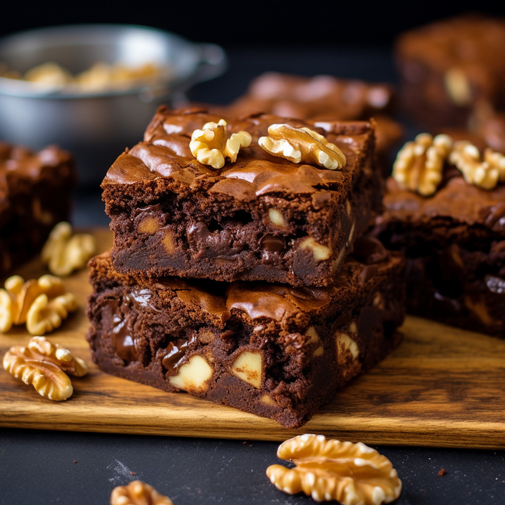 Walnut Chocolate Brownies - Sattvic Recipes